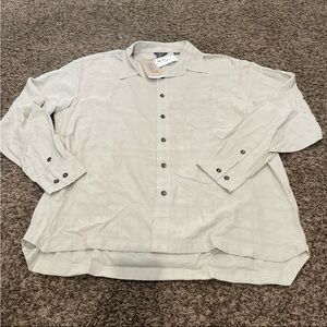 Royal Robbins NWT detendue button down long sleeve, relaxed, fit shirt, XL